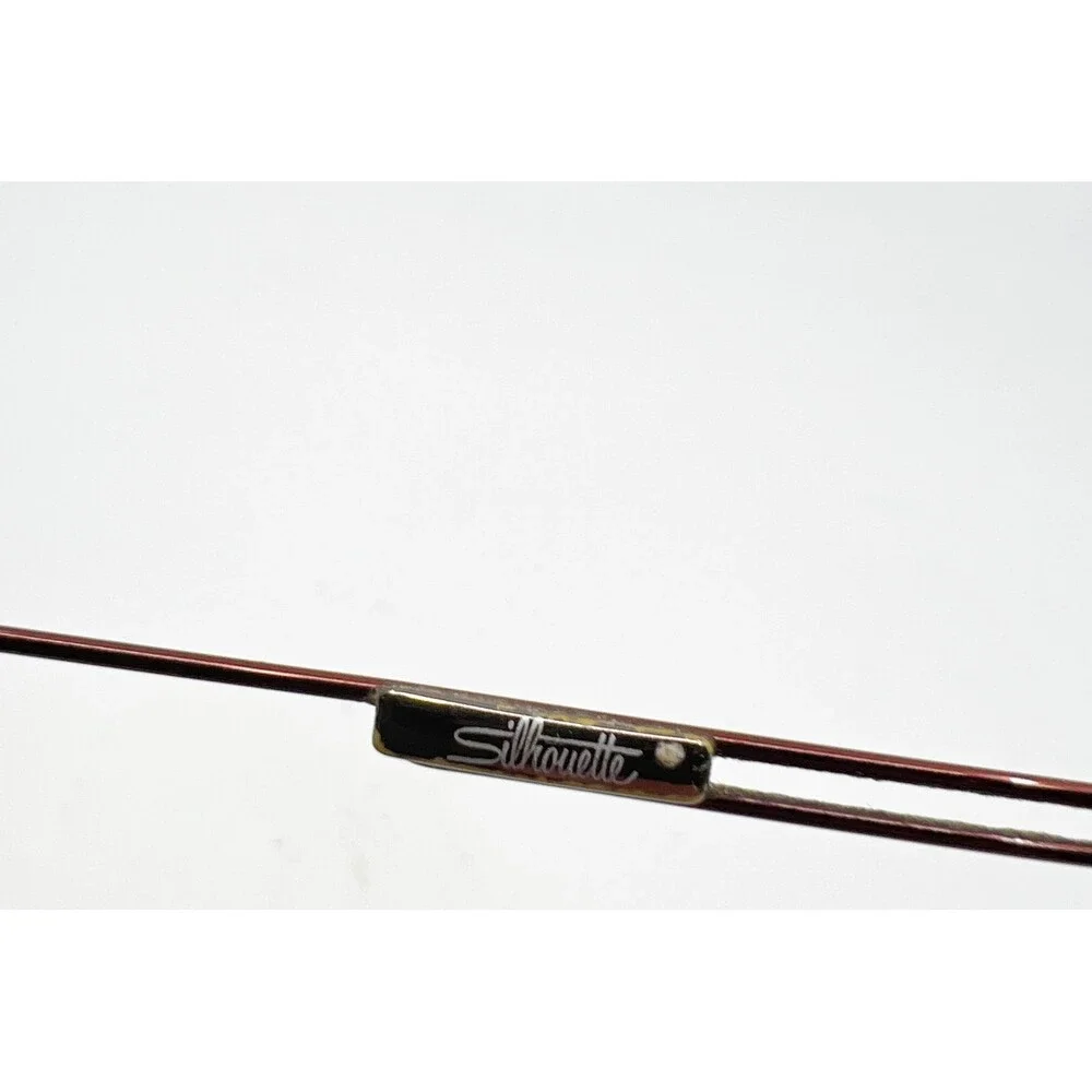 Silhouette Rimless Eyeglasses Frames Brown Titan Minimal Art 28154 Womens